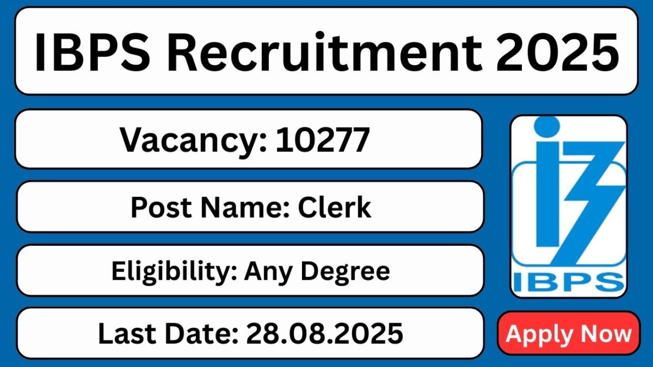 IBPS Clerk Vacancy 2025