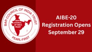 AIBE 20 Registration Starts Today