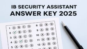 IB Security Assistant Answer Key 2025 Released